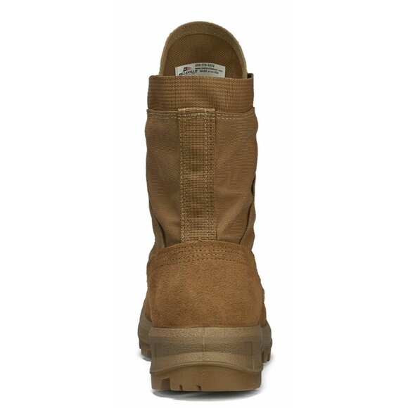 Belleville Mens 901 Tan Combat Boots Size 12R Made In USA Durable Suede & Nylon - Picture 2 of 10